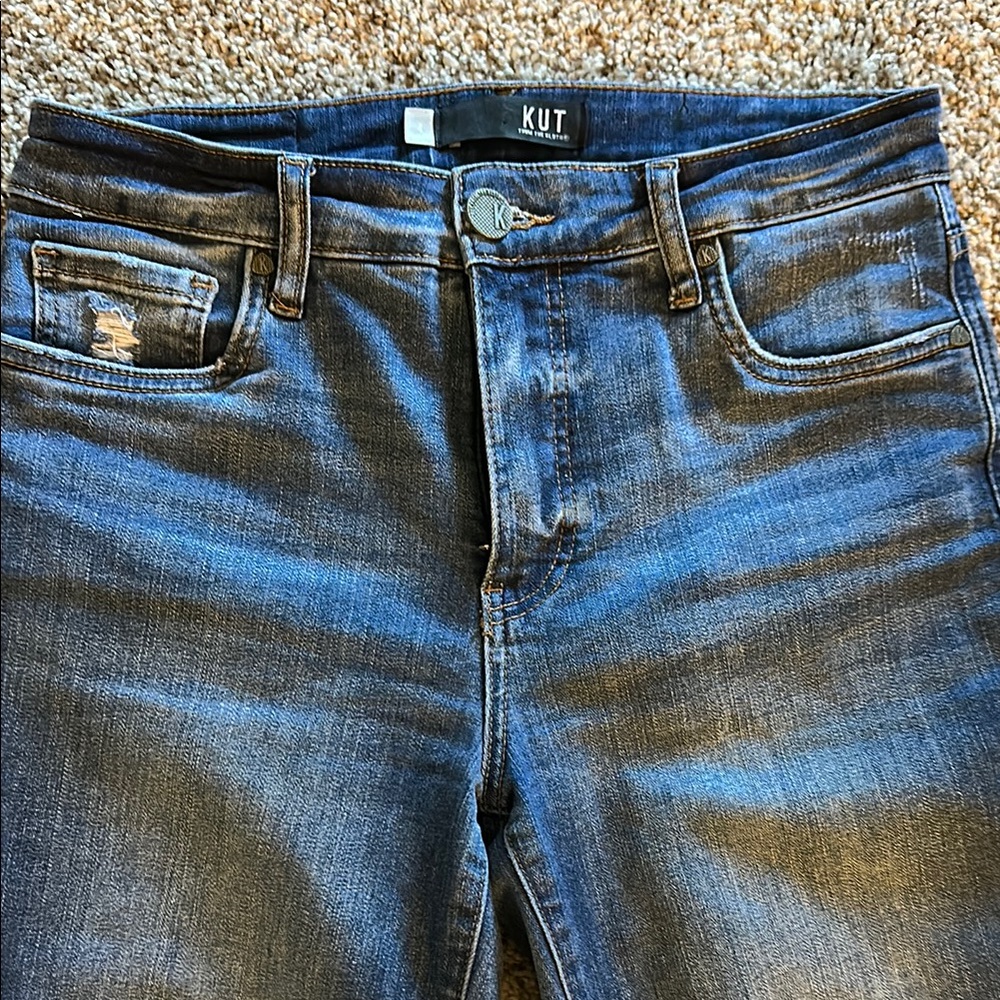 Kut from the Kloth Blue Skinny Jeans Classic Denim